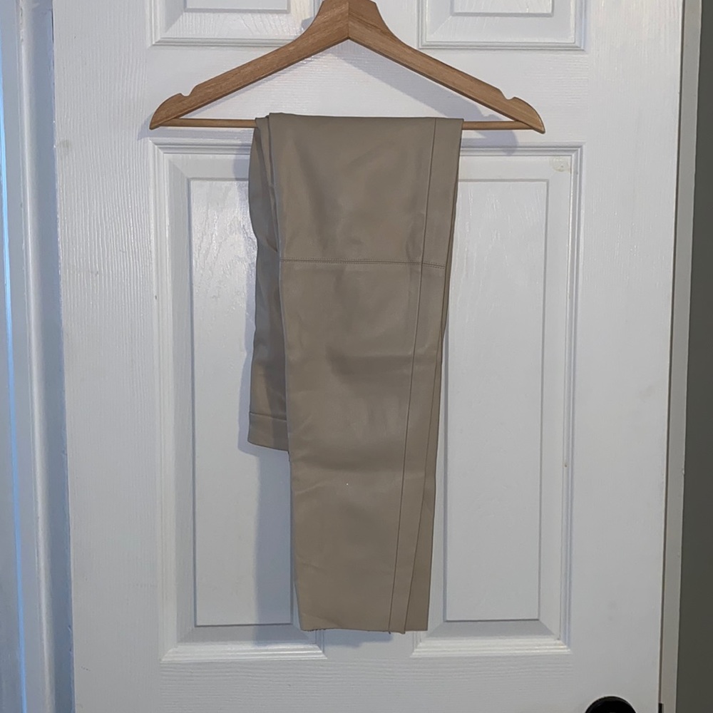 ZARA Faux Leather Slim Pants